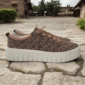 Roxy Womens Spotted Platform Sneakers Casual Chunky Sole Cushioned Comfort 10